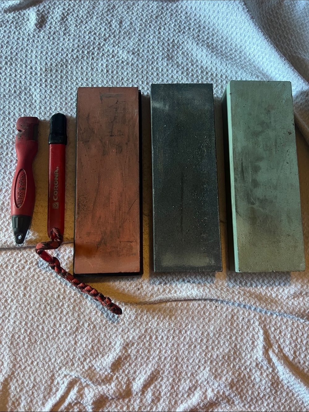 Assorted knife sharpening stones 2 on the go sharpeners corona sharp n spark